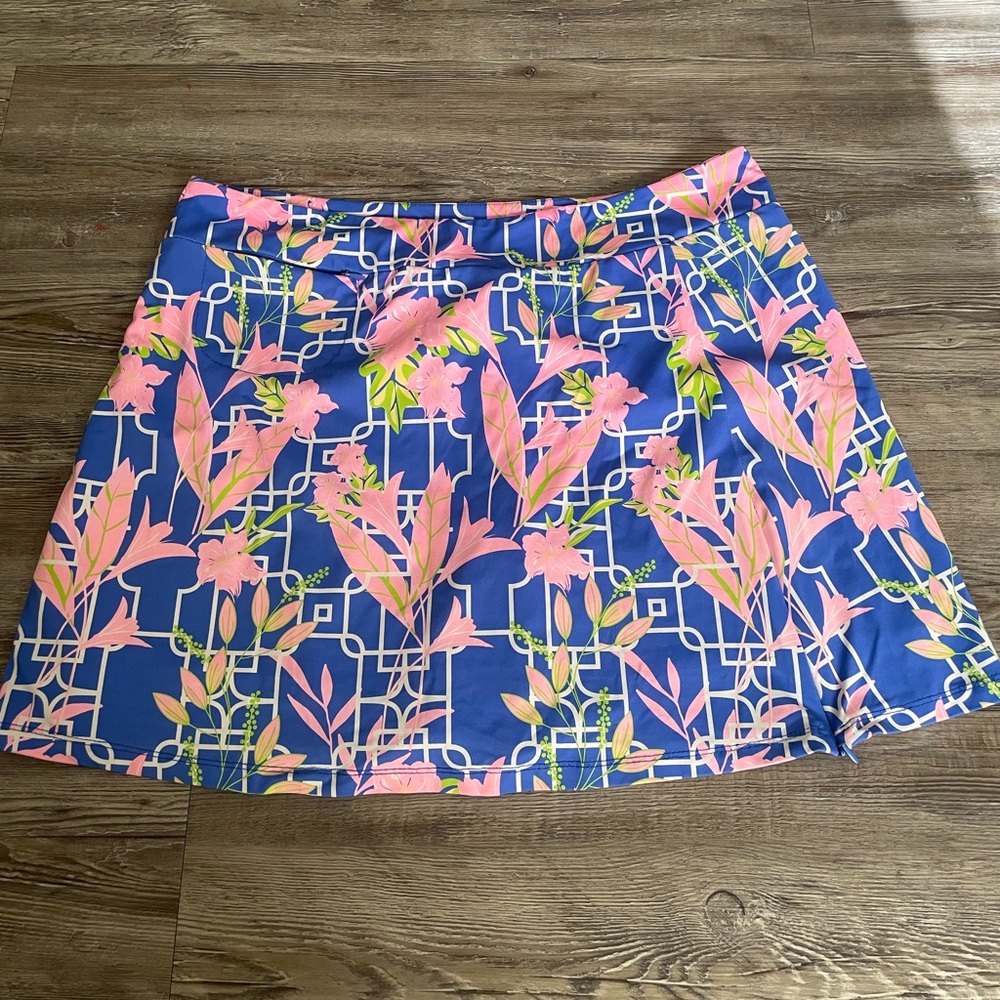 ANTHONYS Vibrant Pink and Blue Floral Mini Skirt